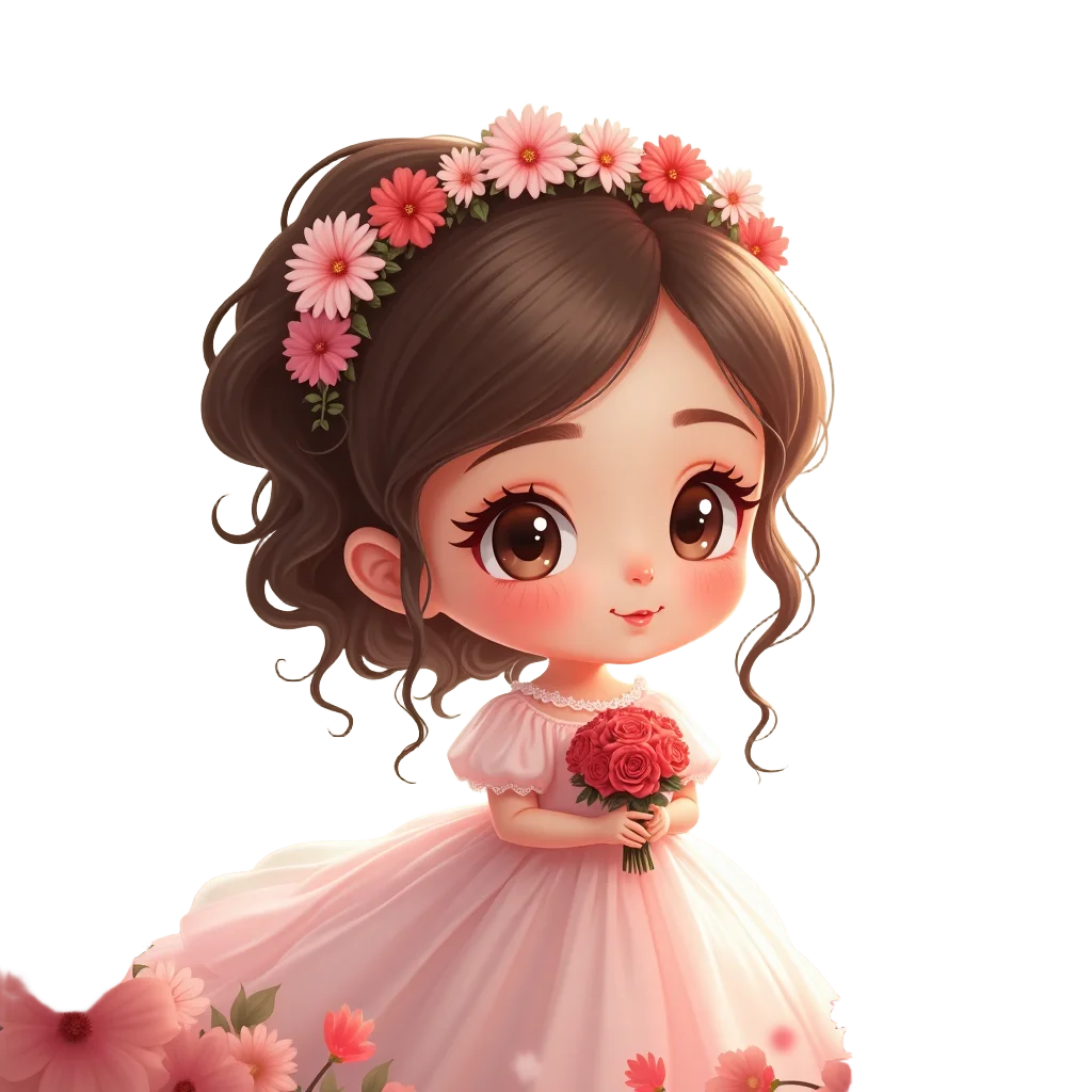 Charming Flower Girl